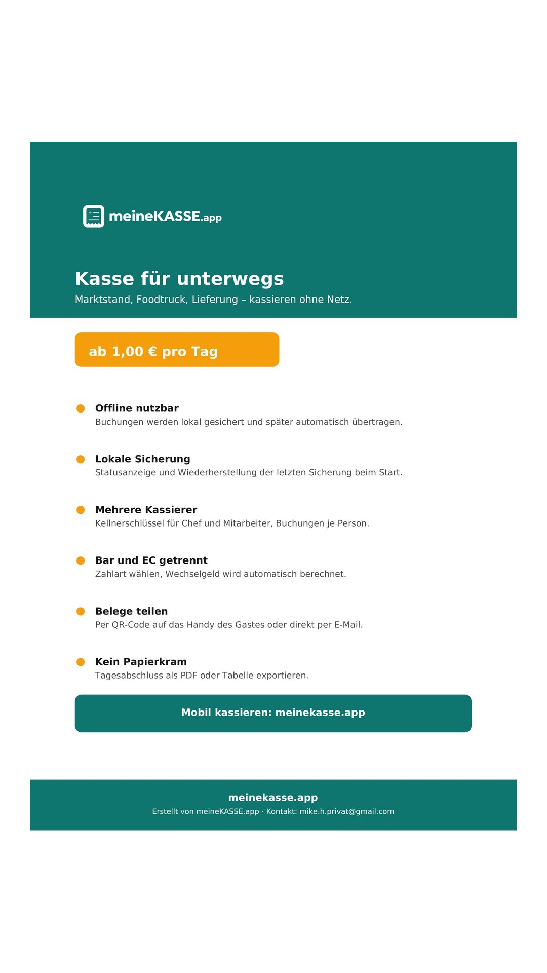 Vorschau: „Kasse für unterwegs“ – Story