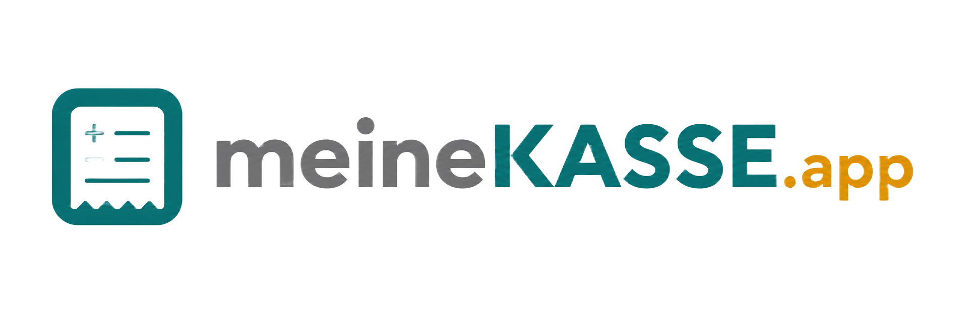 Wortmarke waagerecht (Farbe) von meineKASSE.app